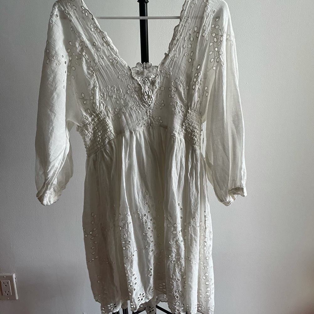 Free People Eyelet Mini Dress